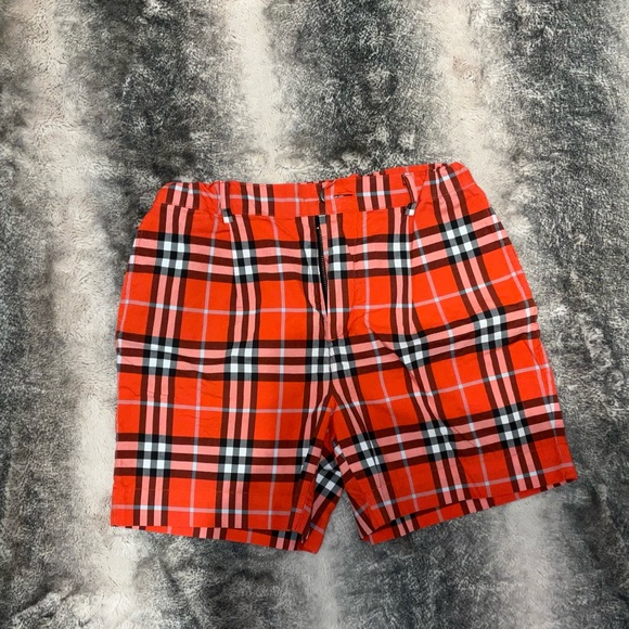 Burberry Red Plaid Shorts for kid’s